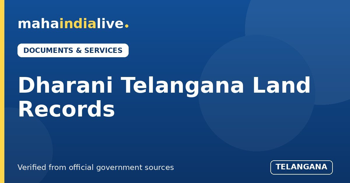 Dharani Land Records