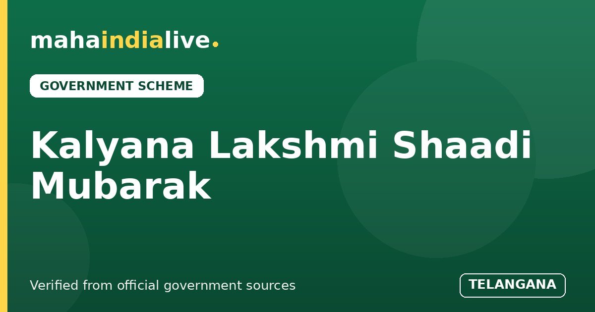 Kalyana Lakshmi Shaadi Mubarak