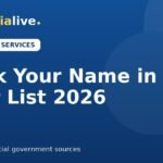 Check name in voter list 2026